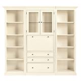 Tuscan 3-Piece Secretary Desk Group - Off White - Ballard Designs - Ballard Designs