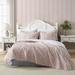 Laura Ashley Rowena Pink Standard Cotton Reversible Quilt Polyester/Polyfill/Cotton in Pink/Yellow | King Quilt | Wayfair USHSGR1252406