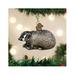 Old World Christmas Vintage Badger Hanging Figurine Ornament Glass in Gray | 2 H x 3.5 W x 2.5 D in | Wayfair 729343510099