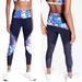 Athleta Pants & Jumpsuits | Hp Athleta Tropical Precision 7/8 Laser Cut | Color: Blue/Orange | Size: S