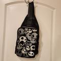 Disney Bags | Disney Parks Nightmare Before Christmas Jack Faces Slingback Crossbody Backpack | Color: Black/Gray | Size: Os