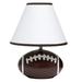 Isabelle & Max™ Ohsman Novelty Lamp Ceramic/Fabric in Brown/White | 11.5 H x 9 W x 9 D in | Wayfair 30AF40E054584FF4B3F2226D1D1E3600