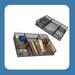 Inbox Zero Hussam Desk Organizer Metal in Black | 12.8 W x 8.7 D in | Wayfair 497066C5F528459C9C599448615DBB0F