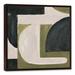 Ivy Bronx Abstract w/ Green - Painting on Canvas in Green/White | 31.75 H x 31.75 W x 1.75 D in | Wayfair 34C60434DCA44DA6A2812C207759BC7A