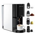 KOTLIE Espresso 4in1 Coffee Machine for Nespresso Original/Dolce Gusto/L’OR/Starbucks/Ground Capsule and ESE Coffee Pods,19 Bar Automatic Coffee Machines