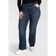 Bootcut-Jeans LEVI'S PLUS "725" Gr. 14 (44), Länge 30, blau (dark indigo) Damen Jeans Bootcut