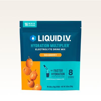 Liquid I.V. Seaberry Powdered Hydration Multiplier® (64 Pack) - Powdered Electrolyte Drink Mix Packets