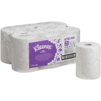 Kleenex 6 Rollen Papierhandtücher »Ultra SLIMROLL®« 2-lagig weiß weiß, 19.8 cm