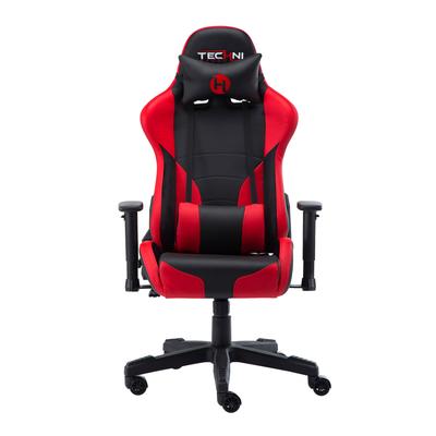 Topcraft Red Height Adjustable Gaming Chair with Tilt Tension Control