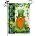 St Patrick s Day Garden Flag Shamrock Gnome Clover Welcome Flag 12.5 x 18 Inch Green Saint Patrick Outdoor Decoration