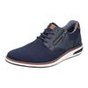 Schnürschuh RIEKER, Herren, Gr. 40, blau, Textil, Synthetik, sportlich, Schuhe, mit seitlichem Reißverschluss, Freizeitschuh, Halbschuh, Schnürschuh, Topseller