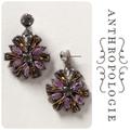 Anthropologie Jewelry | Anthropologie Vintage Deepa Earrings | Color: Gray/Purple | Size: Os