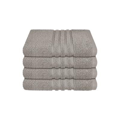 Schiesser Frottier-Handtücher Milano im 4er-Set (50x100cm) grau Image