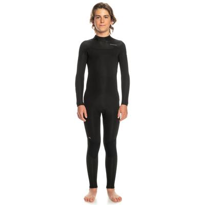 Neoprenanzug QUIKSILVER "3/2mm Everyday Sessions" Gr. 12 (148-155 cm & 41-46 kg), schwarz (black) Kinder Sportanzüge Bekleidung