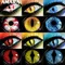 AMARA – lentilles de Contact colorées bleues pour Cosplay 1 paire de lentilles de Contact colorées