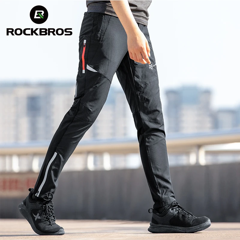 ROCKBROS printemps été cyclisme pantalon hommes femmes respirant vélo pantalon haute élasticité course en plein air pêche sport pantalon