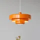 Plafonnier Suspendu Géométrique Danois Multicolore Design Rétro Orange Luminaire Décoratif de