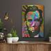 Red Barrel Studio® Abraham Lincoln Yeah Bro by Dean Russo - Unframed Print on Metal in Black/Blue/Green | 16 H x 12 W x 0.13 D in | Wayfair