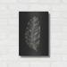 Bay Isle Home™ Black Leaf by Design Fabrikken - Unframed Graphic Art on Metal in Black/Gray | 16 H x 12 W x 0.13 D in | Wayfair