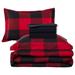 Millwood Pines Kilani Red/Microfiber Comforter Set Polyester/Polyfill/Microfiber in Black | Twin Comforter + 4 Additional Pieces | Wayfair