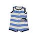 Carter's Short Sleeve Outfit: Blue Bottoms - Kids Boy's Size 6