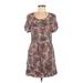 Gentle Fawn Casual Dress: Tan Print Dresses - Women's Size Medium