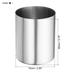 Pencil Holder Pen Holder Stainless Steel Pencil Holders Cup, 2pcs - Silver, Black