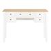 Wooden Writing Table With Drawers White