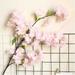 TUTUnaumb Simulated Flower And Plant Bonsai Wedding Decorations Plant Wall Home Artificial Flowers Peach Branches Flowers Silk Peach Flowers Bouquets Faux Spring Peach for Indoor Outdoor Decorative