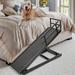 Slsy Dog Ramp with Side Rails 5 Level Adjustable Folding Pet Ramp for 23.6 H Bed 48 Long Wood Pet Ramp for Small & Old Dogs & Cats Supports up to 200 lbs