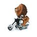Alextreme Dinosaur Toy Car Cartoon Animals Inertial Motorcycle Model Creative Birthday Gifts for Children(Bear Lion)