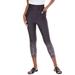 Plus Size Women's Side-Pocket Performance Capri by Roaman's in Black Ombre Cheetah (Size 38/40)