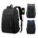 GÂ·PEH 18 Anti-theft Laptop Backpack School Bag Water-repellent W/ USB Charging Port(Black)