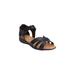 Wide Width Women's The Christiana Sandal By Comfortview by Comfortview in Black (Size 9 1/2 W)