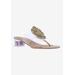 Wide Width Women's Abriana Sandals by J. Renee in Clear Natural (Size 10 W)