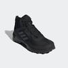 Wanderschuh ADIDAS TERREX "TERREX AX4 MID GORE-TEX", Gr. 48, schwarz (core schwarz, carbon, grau four), Synthetik, Textil, sportlich, Schuhe, wasserdicht