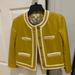 J. Crew Jackets & Coats | Nwt Stunning Jcrew Blazer. Size 0. Never Worn. Gold Buttons. | Color: White/Yellow | Size: 0