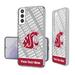 Washington State Cougars Galaxy Endzone Personalized Clear Case