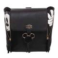 Disney Bags | Bioworld Disney Mickey Mouse Black Faux Leather Peek-A-Boo Zippered Backpack | Color: Black/White | Size: See Listing Info Please