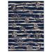 Seashore Rectangle Rug, 5'3" x 7'7", Blue