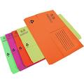 (Pack of 250) A4 Foolscap Document Wallet Half Flap 250 GSM 100% Recycled Paper Folder A4 Document Organiser Assorted Colours Storage File Folder Expanding File Folder for File Paperwork (Bulk Buy)