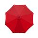 Replacement Parasol Covers 3 Meters 8 Ribs Parasol Replacement Canopy Garden Canopy,Anti-UV Large Umbrella Cover,Cantilever Parasol Top Fabric Cover for Garden Patio Yard Beach(Red, 3 m / 8 Ribs)