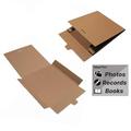 100x 12" Cardboard Box Postal Mailers, Self-Locking Boxes, CD, Books Etc