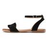 Sandale LASCANA "Sommerschuh", Damen, Gr. 36, schwarz, Obermaterial: 100% Ziegenleder. Futter: 100% Schweinsleder. Decksohle: 100% Rindsleder. Laufsohle: 100% Synthetik, unifarben, modisch, Schuhe Riemchensandale, Sandalette, Sommerschuh aus...