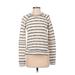 Sonoma Goods for Life Sweatshirt: Ivory Stripes Tops - Women's Size Small