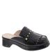 ALL BLACK Kiltie Stud Mule - Womens Euro 37 US 6.5 Black Slip On Medium