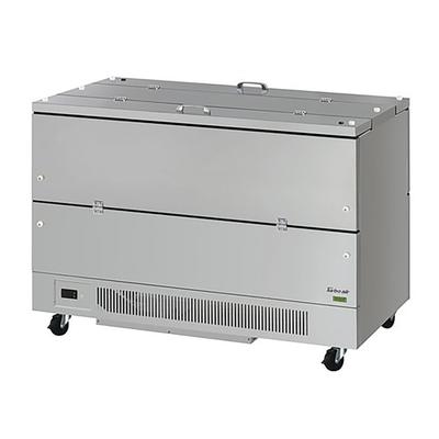 Turbo Air TMKC-58-2-SS-N6 Super Deluxe Milk Cooler w/ Dual Top & Side Access - 1024 Half Pint Carton Capacity, 115v, Silver