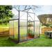 Mythos 6 ft Gray/Multiwall DIY Greenhouse Kit