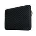 LLAYOO 15 Inch Laptop Sleeve Diamond Foam Shock Resistant Neoprene Padded Case Fluffy Lining Protective Zipper Cover Carrying Bag Compatible with 15.4 MacBook Pro Touch Bar A1707 A1990(Black)