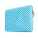 LLAYOO 15.6 Inch Laptop Sleeve Diamond Foam Shock Resistant Neoprene Padded Case Fluffy Lining Zipper Cover Carrying Bag Compatible with 15.6 Notebook Computer Chromebook(Blue)